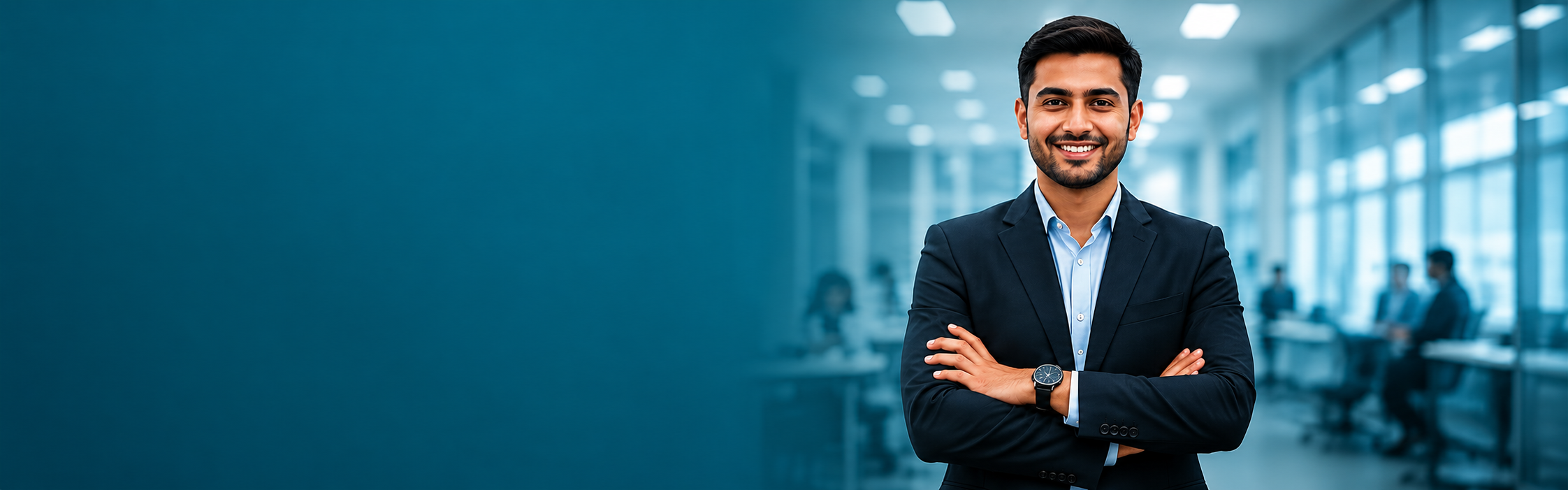 Consulting professional in office